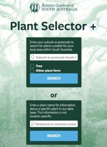 Botanic Gardens of South Australia Plant Selector